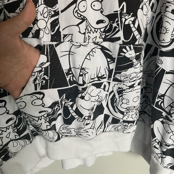 Nickelodeon Graphic Hoodie Splat Retro RUGRATS men’s pullover size 5XL - Picture 4 of 8